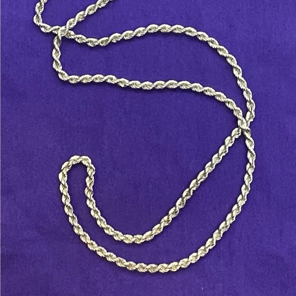 Sterling Italian 30” Rope Chain - Picture 9 of 10